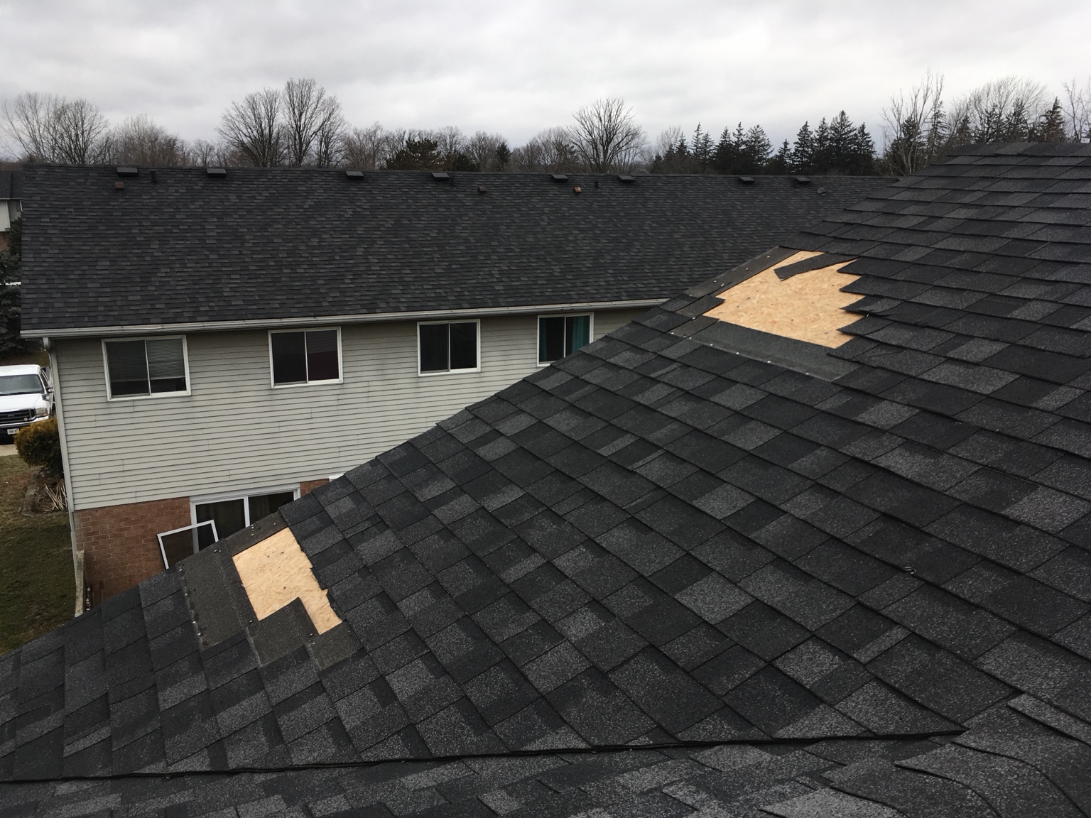 Wind-Damaged Roof Repair - Norwich, Ontario